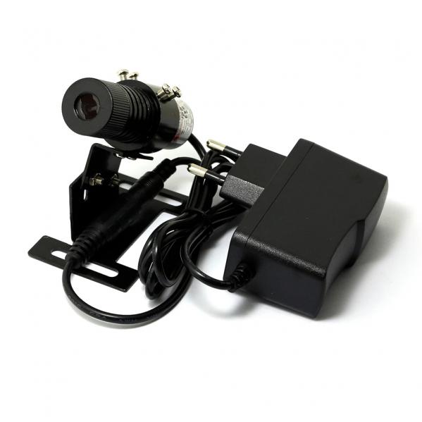 650nm 60mW Vörös Lézer Jelölő Modul 22x70mm tartóval és 5V 1A tápegységgel